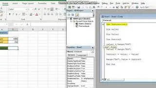 Excel VBA Code For Subtraction