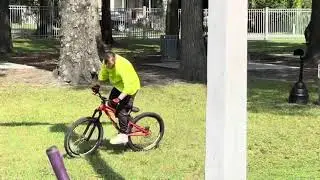 360 E.T on my Haro thread slope at Ocala skatepark #Harothreadslope #profileelitemtb #maxxisbiketire