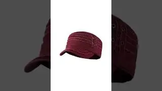D&Y Unisex Distressed Cadet Cap &ndash; Stylish Cotton Military Hat for Daily Wear #UrbanCadetStyle
