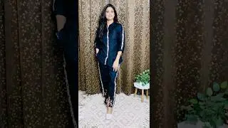 Myntra Black Co-ord set Party wear #fashion #trending #shivanisky #cordsets
