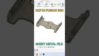 Fusion 360 | DXF File #shortvideo