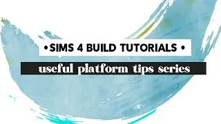 Sims 4 platform build tips: Use shelves without walls