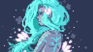Glowing Beauty - Pixel Art
