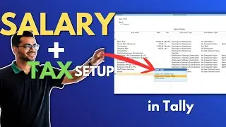 Tally Prime Payroll: Defining Salary Details & Income Tax Declarations (HRA, LTA, Investments)