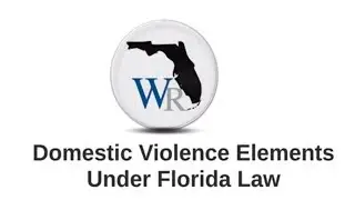 What makes a battery a domestic violence offense in Florida