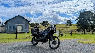 Camping at emu Creek on the KLR 650