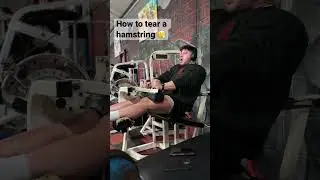 Hamstring tear 😬  #bodybuilding #gymfail #gymfails #gym #legday #legs #hamstringtear #injury