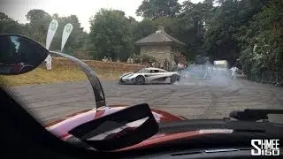 Koenigsegg One:1 - Donuts Onboard and Revs