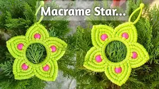 Macrame Christmas Star | Macrame Star Wreath | Christmas Decoration Star with Macramé