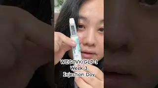 Wegovy Week 3 GLP-1 Injection Day #pcos #glp1 #wegovy #wegovyweek3 #ozempic #mounjaro #zepbound