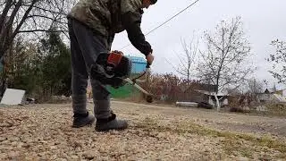 Бензотриммер Лидер ВТ-52. Видео для Авито.