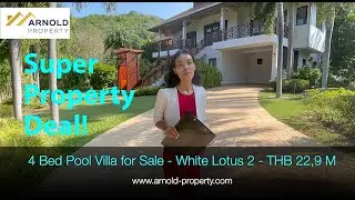 SOLD - 4 Bed Balinese Pool Villa for Sale - White Lotus 2 - Hua Hin - THB 22,9 M (Euro 620.000)