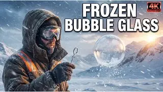 Frozen Bubbles in the Arctic (They Turned to Glass) | 4K FROSTFRAME