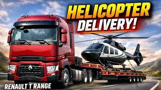Renault T-Range 2021 6&times;4 🚁 Helicopter Load Drive | Truck Simulator Ultimate | @PerasGamingYT