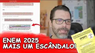 URGENTE: MAIS UM ESCÂNDALO DO ENEM 2025, DESSA VEZ NA REDAÇÃO.