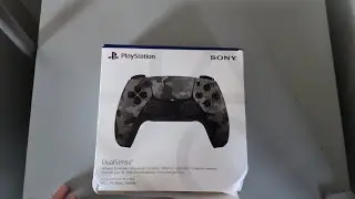 Распаковываем новый контроллер Sony PlayStation DualSense PS5 (серый камуфляж) - Абсолютно новый!...