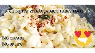 Creamy white sauce Macaroni / Pasta || #Pastarecipe #Macaroni #kidsfavorite #yummyrecipe #nocreame