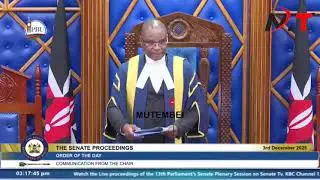 Speaker Kingi Rules that Senators will Vote to either terminate or Hear Nyamira Governor Impeachment