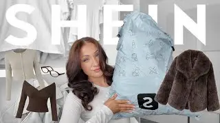 SHEIN TRY ON HAUL JANUARY 2026 🤍 fur coat, knitwear, cardigans and accessories