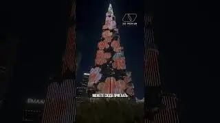 Дубай 🇦🇪 LED-шоу на фасаде башни Бурдж-Халифа