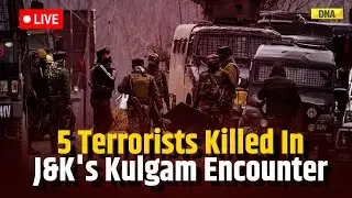 Jammu Kashmir Encounter LIVE: 5 Terrorists Killed In J&K's Kulgam Encounter | Indian Army | Kulgam