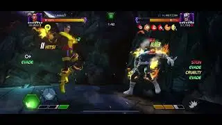 MCOC 7 star Rank 3 Negasonic VS Bullseye battleground rich get richer meta