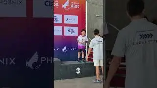 Receiving my 1St throphy in duathlon! #Phoenix2025 #Leg2 #Duathlete