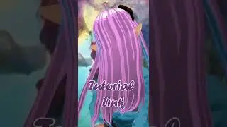 Vroid Color Changing Hair Tutorial Promo #vroid #elftuber #vtuber #3danimation #blender #galaxy
