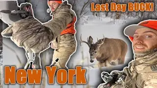 Mystery Buck Appears in Deep Snow | Late Season Bow Hunt Chaos