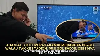 ADAM ALIS' JOYFUL REACTION CELEBRATING PERSIB'S GOAL, SADDIL'S EXCITEMENT ABOUT SCORING THE GOAL ...