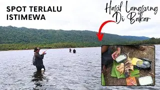 MANCING CASTING DI MUARA SUNGAI, HASIL LANGSUNG DIBAKAR BENAR-BENAR NIKMAT