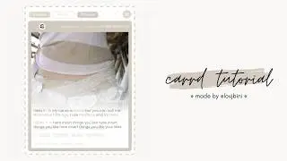 simple, classy & interactive carrd tutorial &mdash; &copy; yizdoll