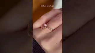 To a Flame Ring: Heirloom Padparadscha Pink Sapphire Engagement