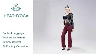 Heathyoga Bootcut Yoga Pants with Pockets | Fit For Any Occasion