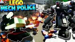 LEGO COPS AND ROBBERS IN LEGO MECHS! (Brick Rigs Gameplay)
