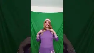 me as Daphne  lip syncing Tracy Beaker theme song just green screen