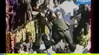 jayalalitha pushed away from mgr funeral car 1987