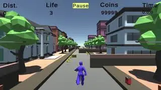 Subway Surfer type game in unity