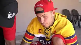 FIRECRACKER PRANK ON BEST FRIEND'S YEEZY SHOES!!!  yeezyonfire.com