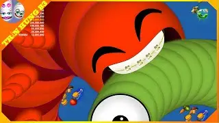 🐍WORMSZONE.IO | GIANT SLITHER SNAKE TOP 01 / Epic Worms Zone Best Gameplay! | Trần Hùng 83
