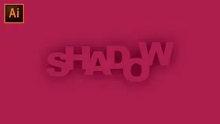 How To Make Shadow Text effect In Adobe Illustrator #Typography|AdornHub