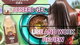 Alps goodness flaxseed gel work demo my hair ..use and work 