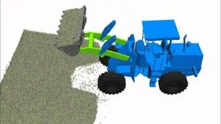 samadii/DEM: Wheel Loader simulation (dry)