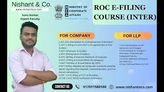 ROC Practical E-Filing Course on MCA V3 Portal | How to File ADT-3 (Resignation of Auditor)