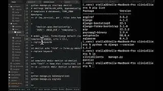 Django Dentist Postgres Pgadmin Database Setup Mac Zsh Comand Linet 17 08 50