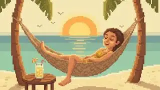 Lofi Beach Radio Chill Beats to Relax Study or Sleep at the Ocean