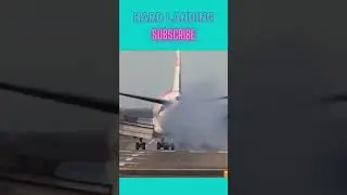 AIRCRAFT HARD LANDING #2 #shorts