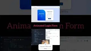 Login and Sign Up Form in HTLM and CSS #asmr #login_form #webdesign