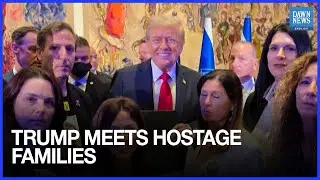 WATCH: Trump Meets Hostage Families at Knesset in Jerusalem | Dawn News English