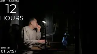 12-Hour LIVE Study With Me 🎓 | Cozy UK Ambience | Custom Pomodoro Timer | Deep Work Mode